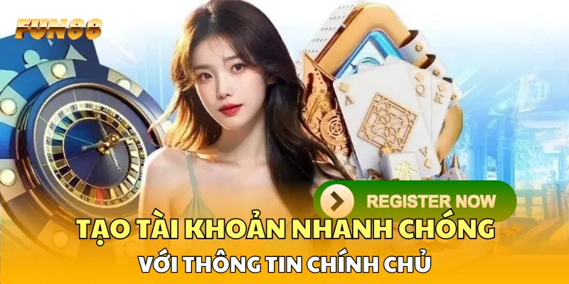 Tạo tài khoản nhanh chóng với thông tin chính chủ Tạo tài khoản nhanh chóng với thông tin chính chủ